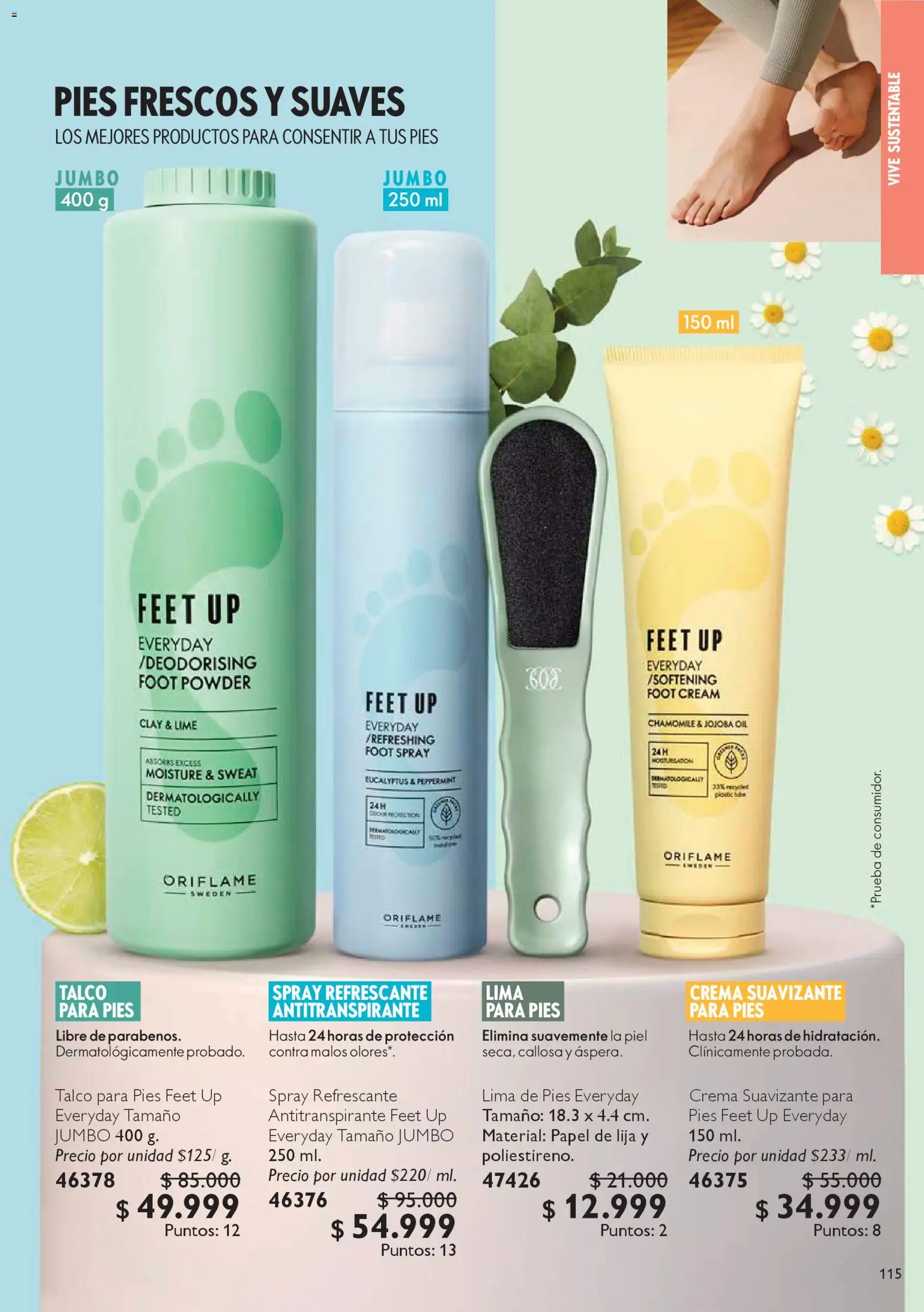 Oriflame revista - valida desde el 25.10.2025 | Página: 115 | Productos: Crema, Lija, Suavizante, Antitranspirante