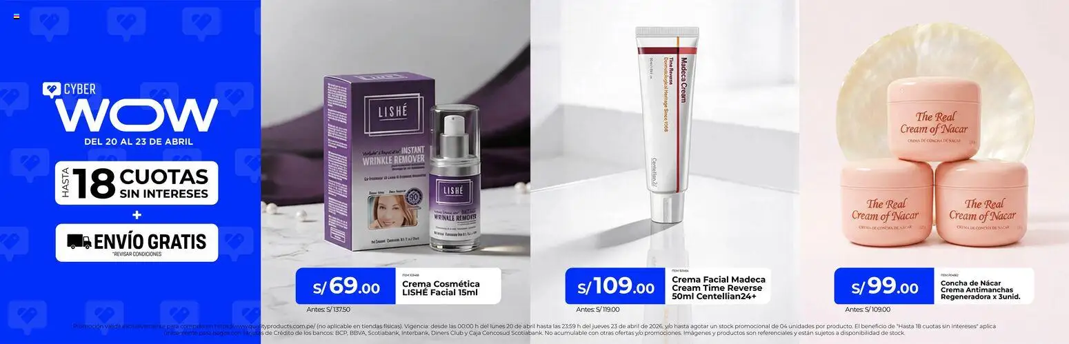 Catálogo Quality Products válido desde 20.04.2026 | Página: 4 | Productos: Caja, Crema