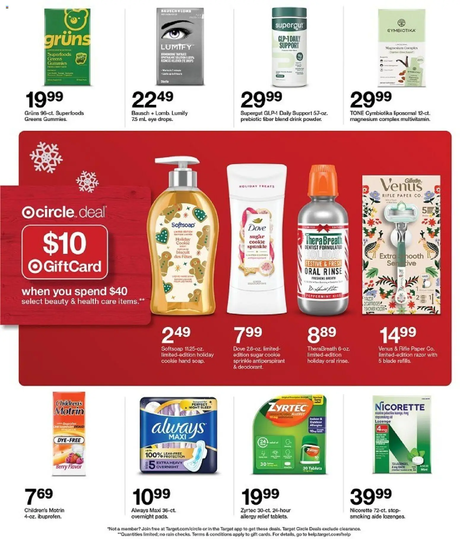 Target Weekly Ad - valid from 14.12.2025 | Page: 50 | Products: Magnesium, Sugar, Greens, Rifle