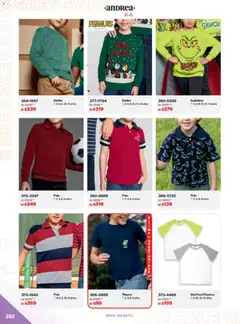 Vista previa de Andrea catálogo Outlet, nuevo folleto de la tienda, válido en México a partir del 21.12.2025 | Página: 202 | Productos: Suéter, Ropa, Sudadera, Playera
