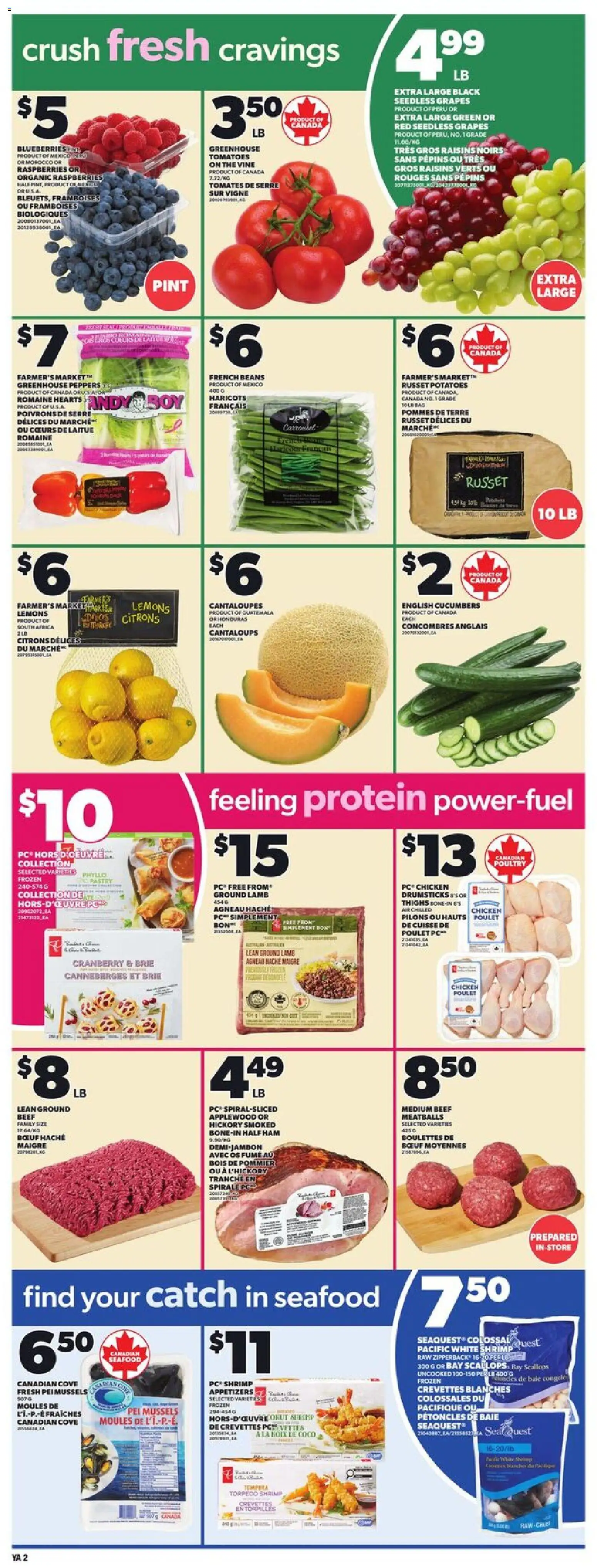 Independent Grocer flyer valid from 18.12.2025 | Page: 5 | Products: Cucumbers, PC, Potatoes, Ham