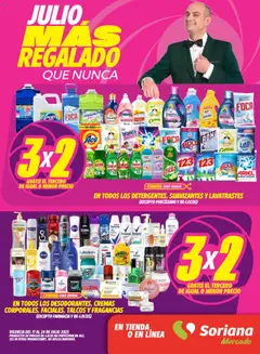 Vista previa de Soriana - Julio Regalado Mercado Nacional, nuevo folleto de la tienda, válido en México a partir del 17.07.2025