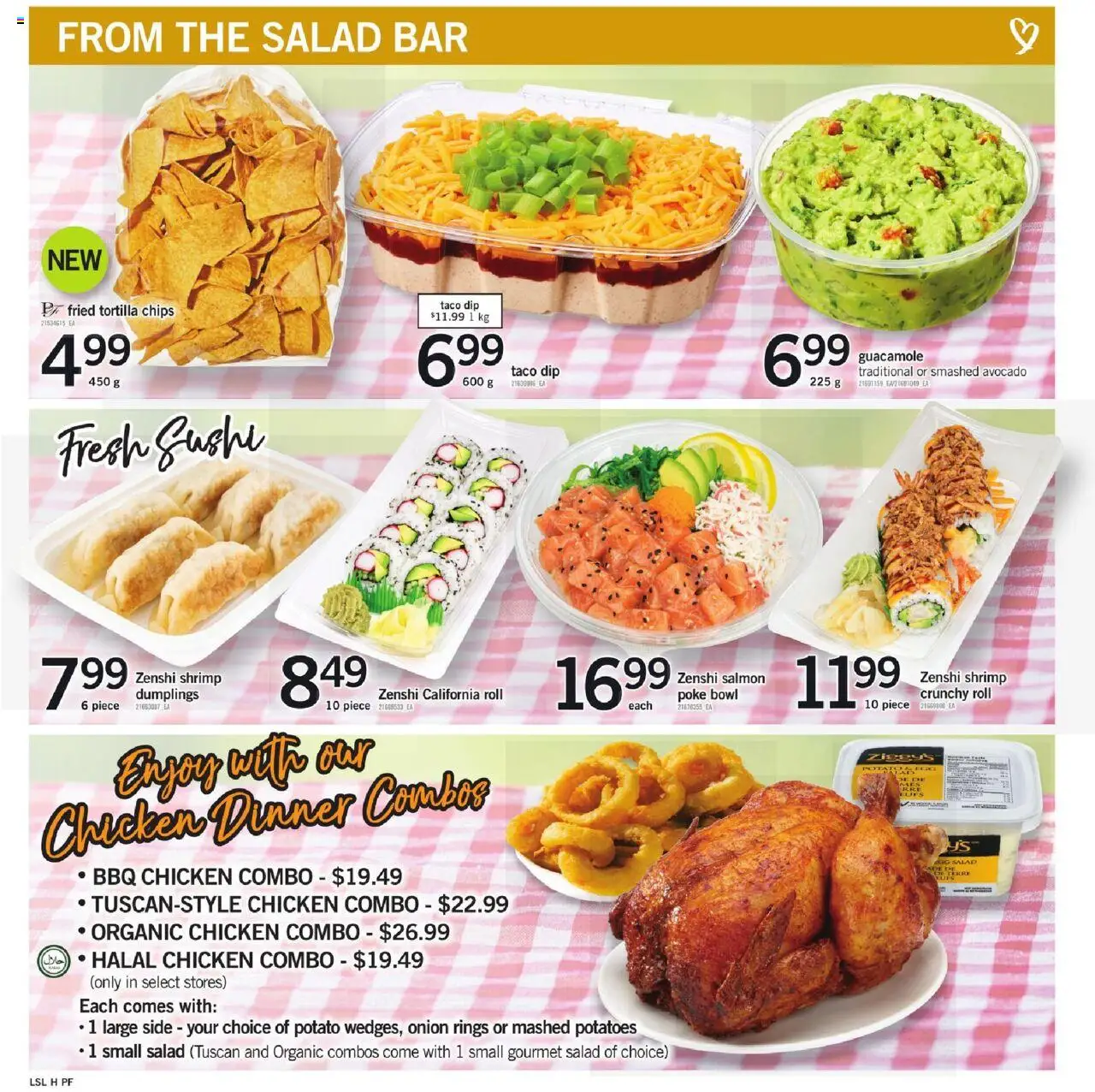 Loblaws flyer valid from 21.08.2025 | Page: 5 | Products: Chips, Salad, Potatoes, Chicken