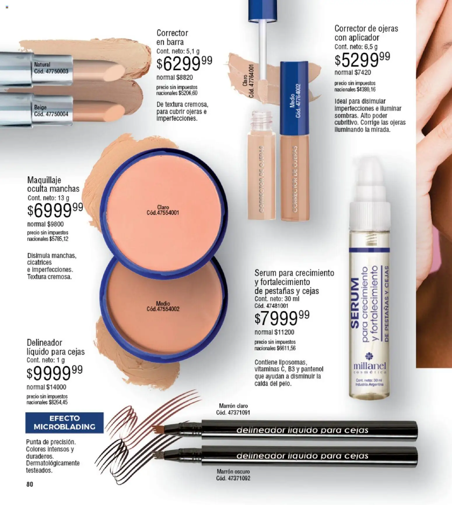 Millanel - Catálogo │ válido desde el 05.01.2026 | Página: 80 | Productos: Maquillaje, Serum, Delineador, Corrector de ojeras