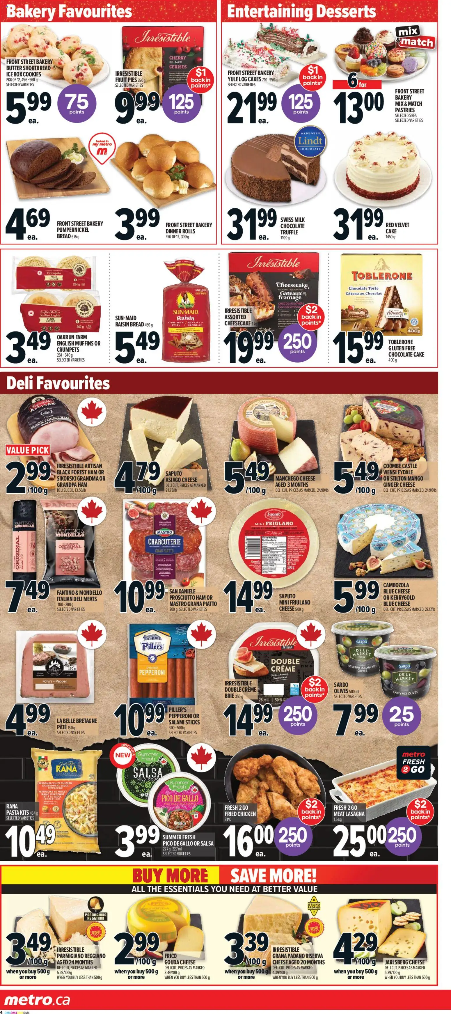 Metro flyer valid from 18.12.2025 | Page: 9 | Products: Butter, Cheese, Salami, Chicken