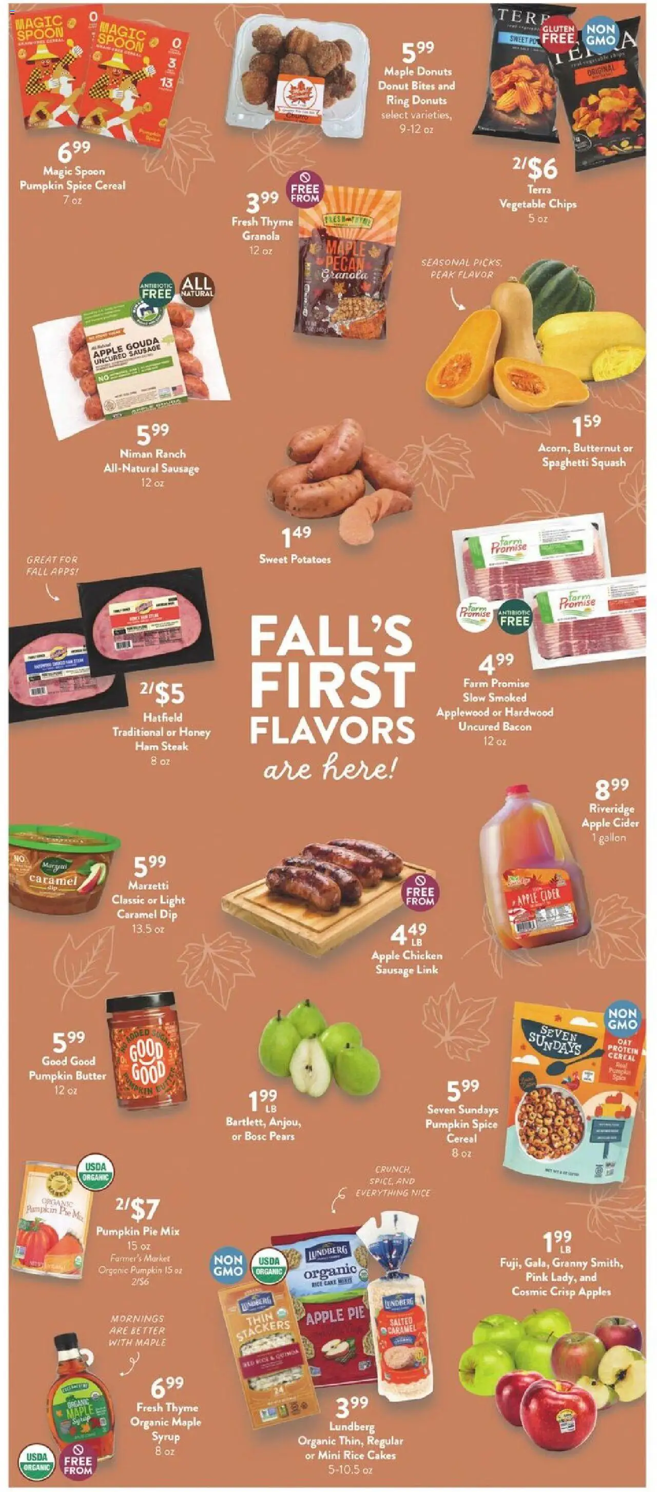 Fresh Thyme Weekly Ad - MI - valid from 13.08.2025 | Page: 7 | Products: Squash, Rice, Chips, Apple Pie