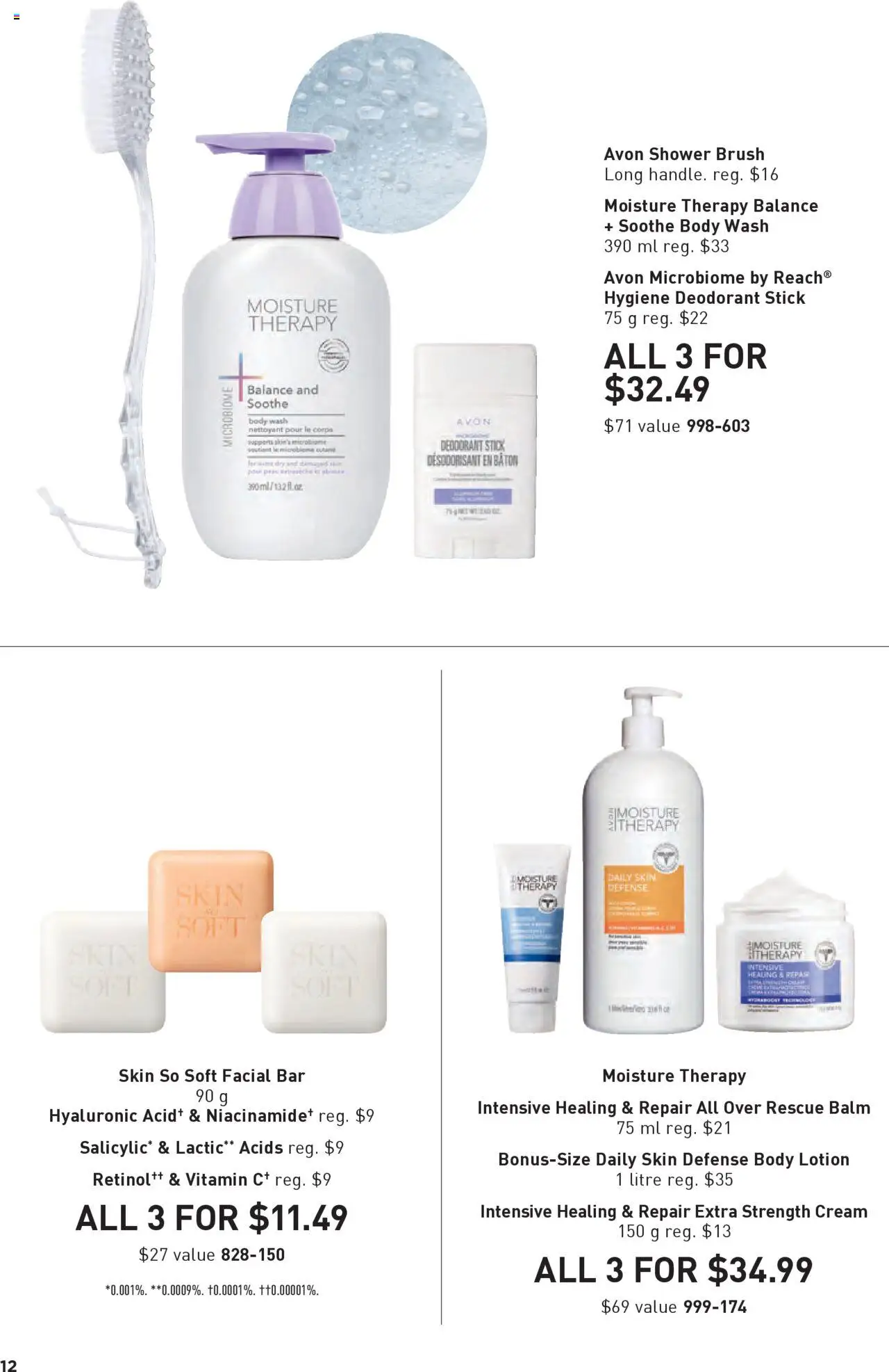 Avon flyer valid from 11.09.2025 | Page: 12 | Products: Cream, Body wash, Deodorant, Shower