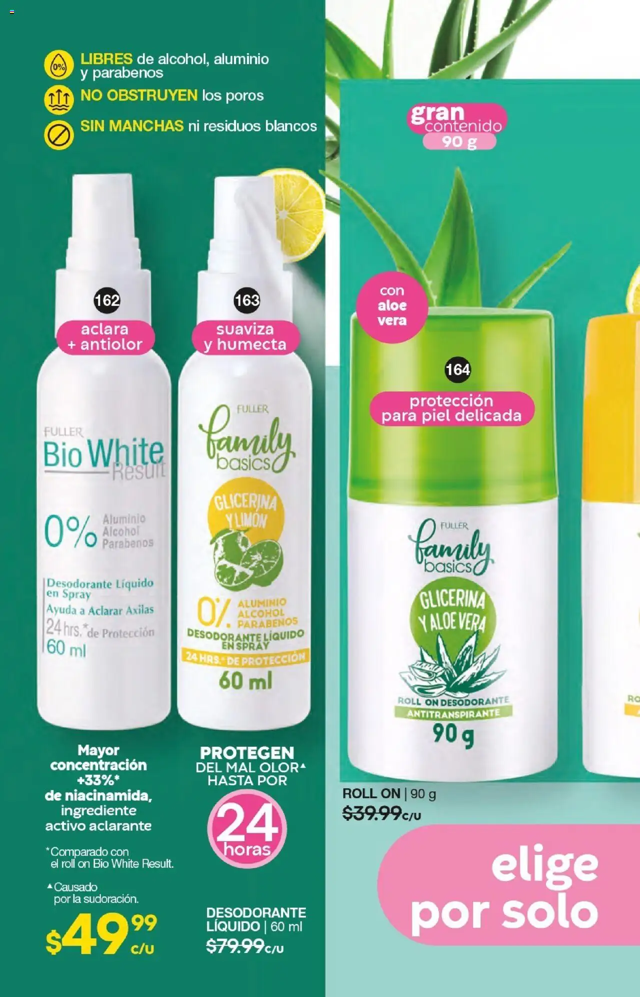 Nuevas ofertas de Fuller válidas en toda la República Mexicana desde el 17.09.2025. ¡Encuentra las mejores ofertas en Fuller - Campaña 12 2025! | Página: 88 | Productos: Desodorante, Antitranspirante, Limón, Aclarante