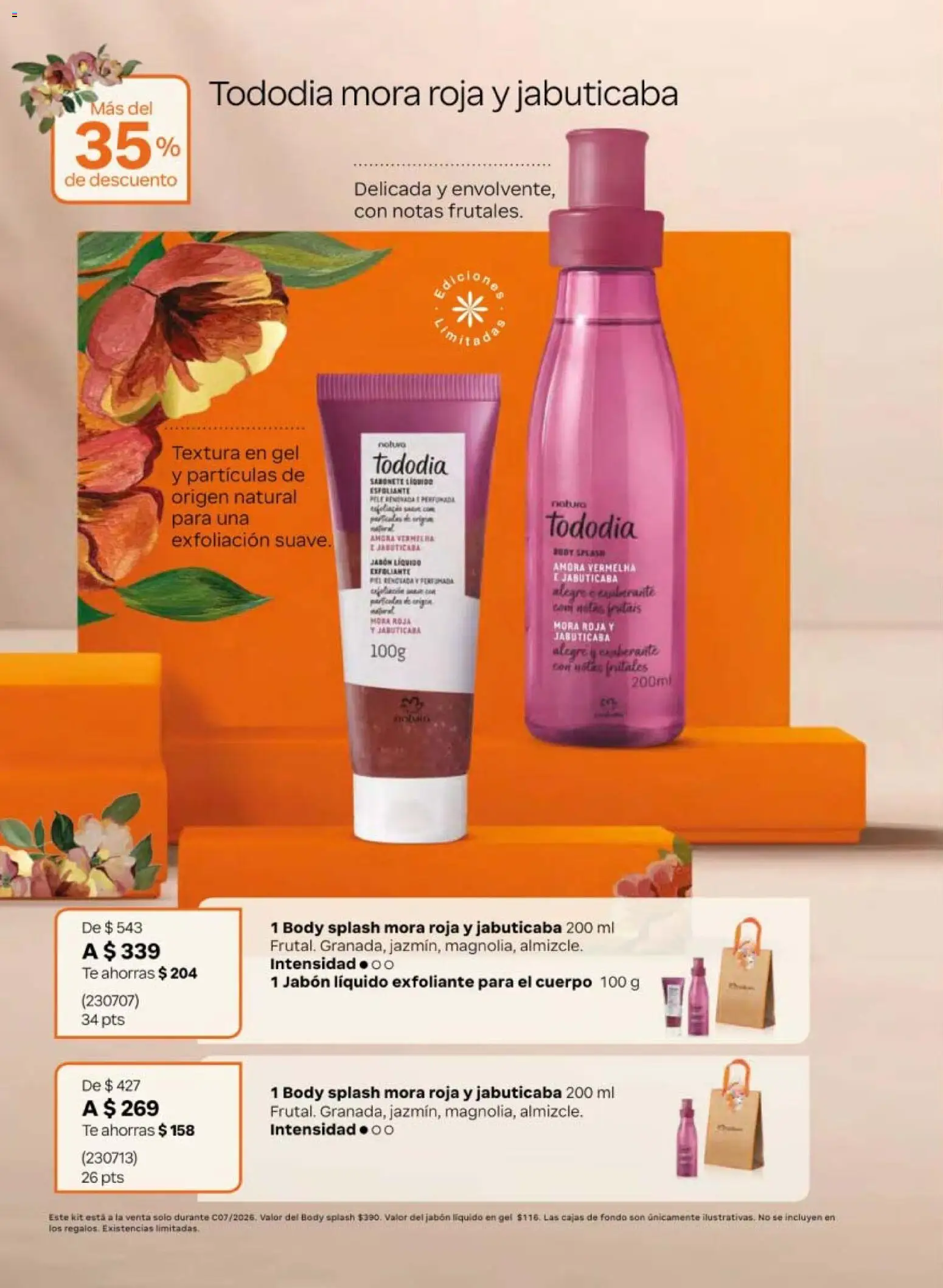 Nuevas ofertas de Natura válidas en toda la República Mexicana desde el 24.04.2026. ¡Encuentra las mejores ofertas en Natura campaña 7 2026! | Página: 16 | Productos: Jabón líquido, Body, Té, Jabón