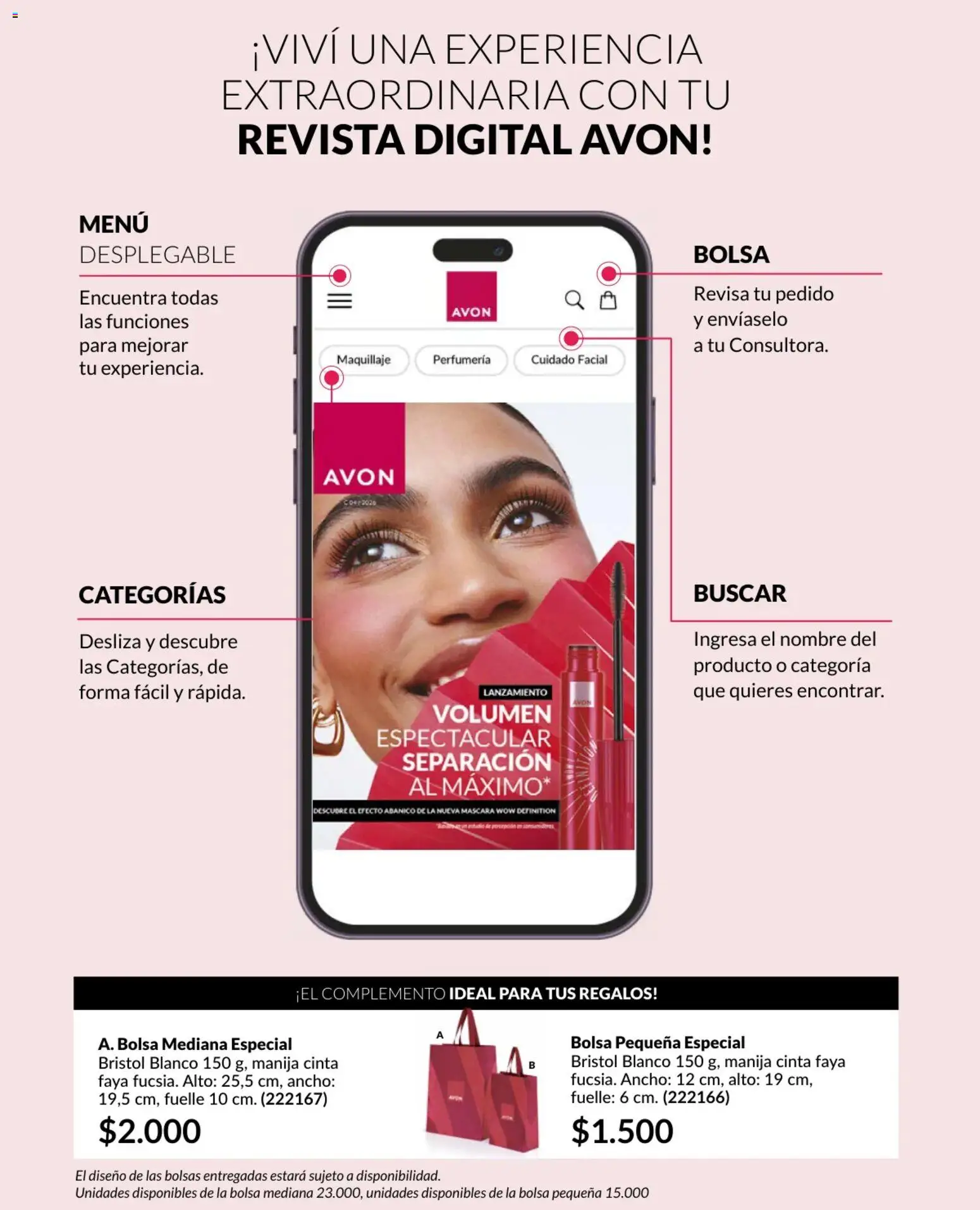 Avon revista - valida desde el 25.02.2026 | Página: 2 | Productos: Magdalena, Maquillaje, Cinta, Máscara