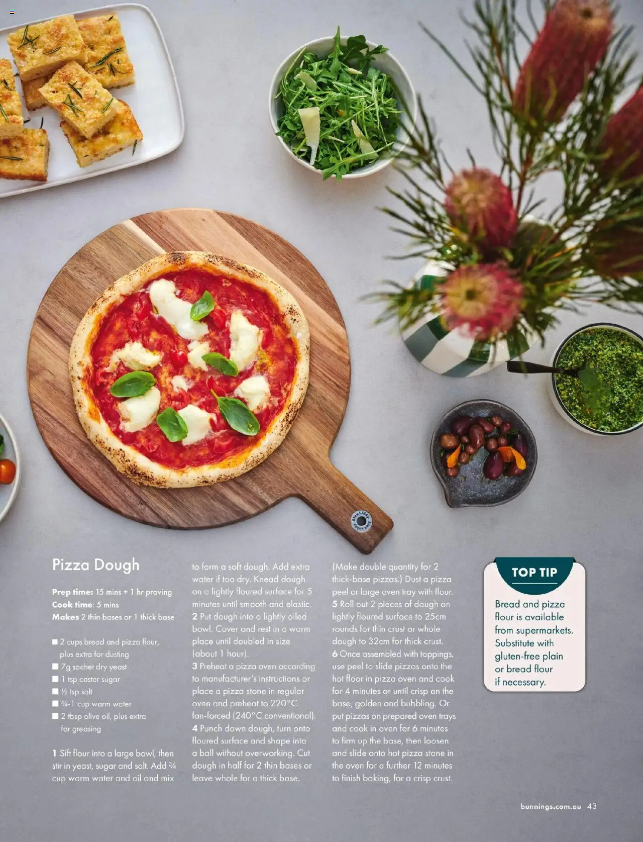 Bunnings Warehouse catalogue - valid from 25.08.2025 | Page: 43 | Products: Bread, Pizza, Water, Salt
