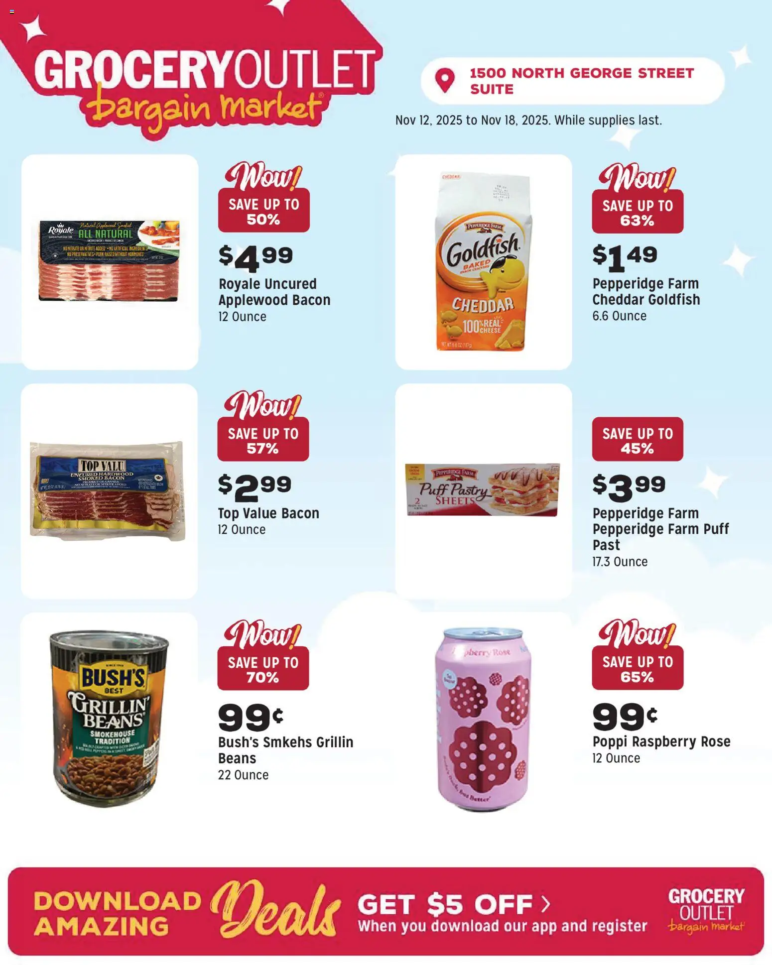 Grocery Outlet Weekly Ad - PA - valid from 12.11.2025 | Page: 8 | Products: Pork, Raspberry, Puff Pastry