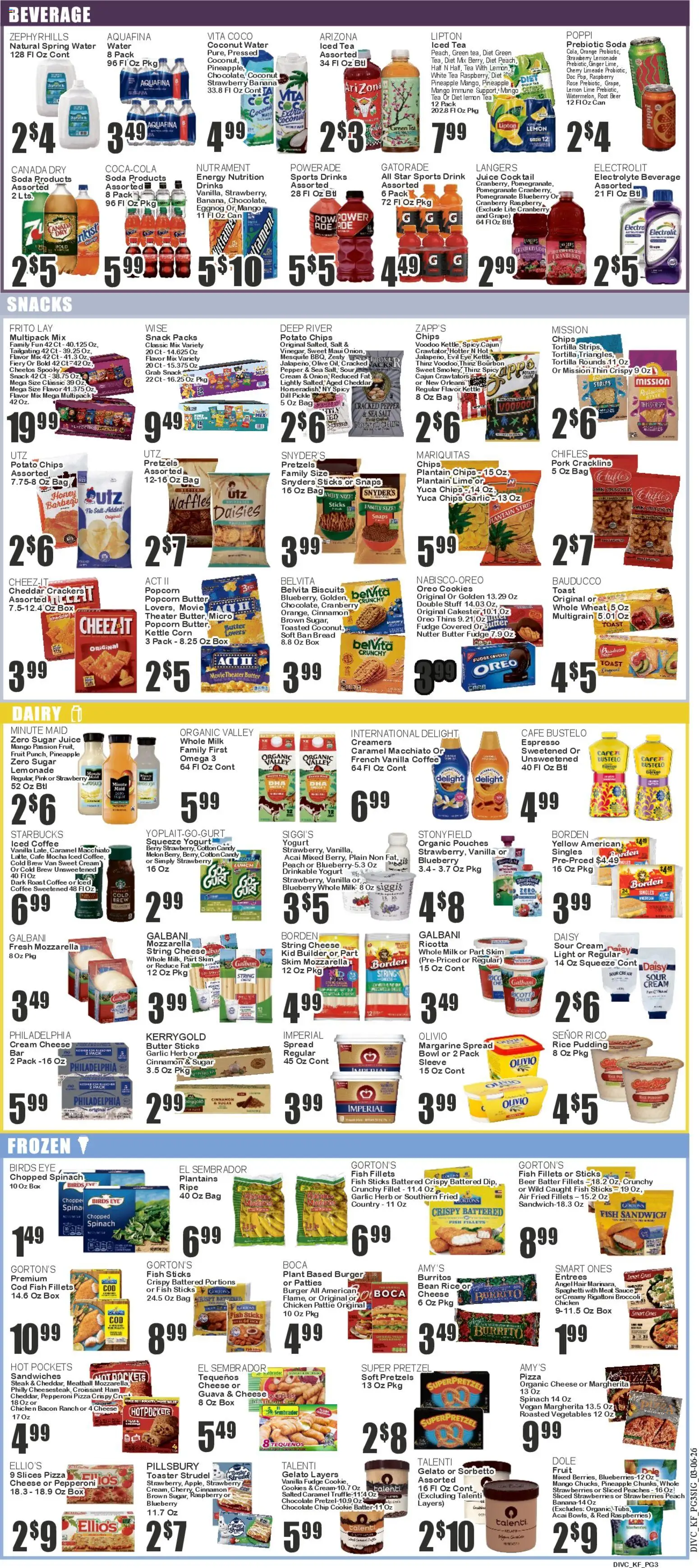 Key Food Weekly Ad - valid from 06.03.2026 | Page: 3 | Products: Milk, Coffee, Sauce, Mango