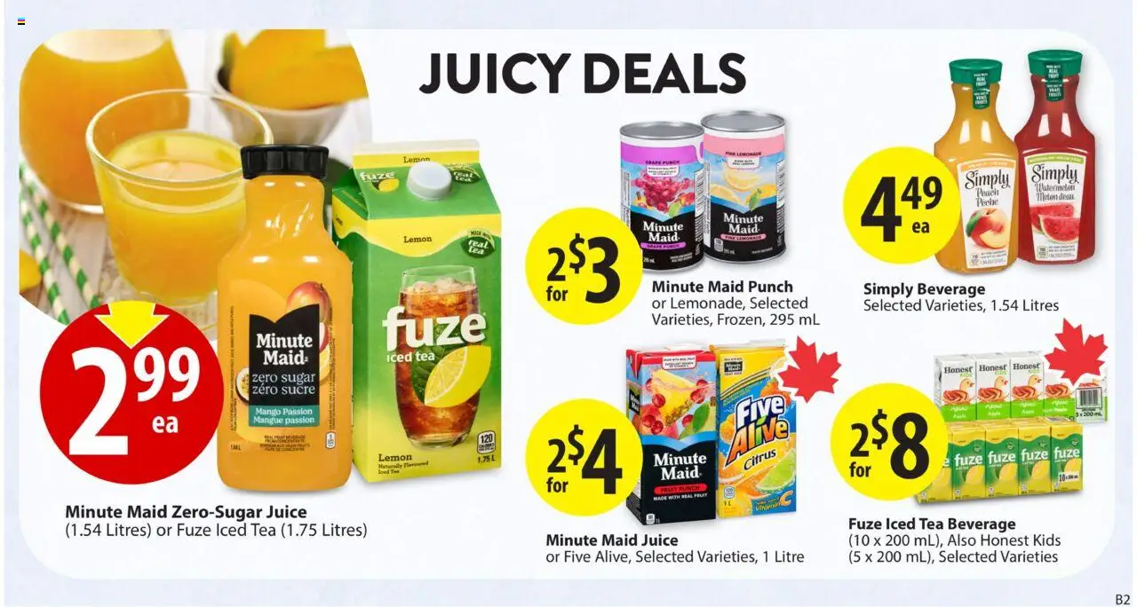 Save on foods flyer valid from 31.07.2025 | Page: 23 | Products: Tea, Juice