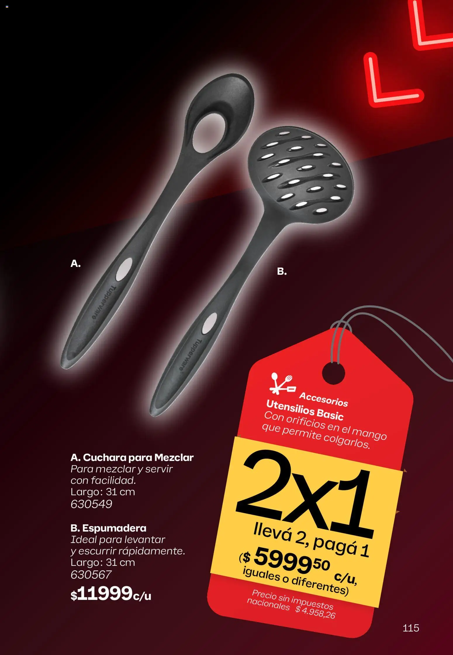 Tupperware Black Friday │ válido desde el 30.10.2025 | Página: 116 | Productos: Cuchara, Mango, Espumadera