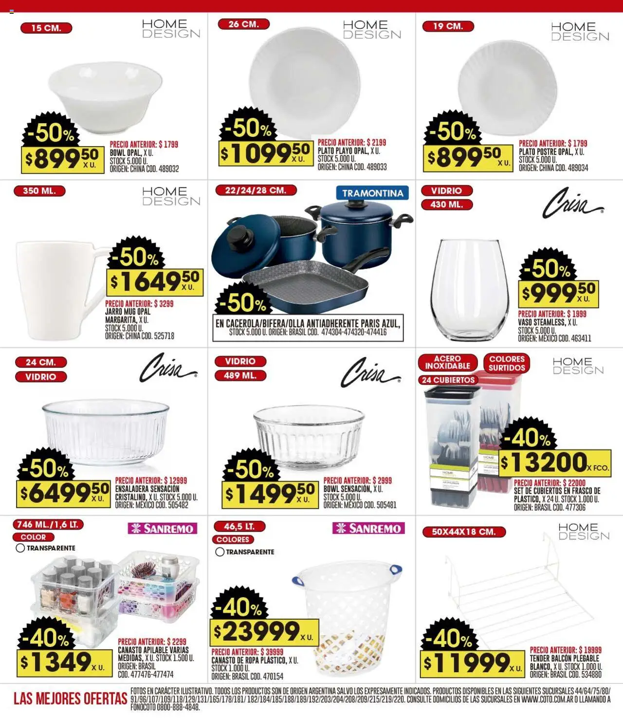 Coto ofertas │ válido desde el 25.08.2025 | Página: 20 | Productos: Bowl, Frasco, Ropa, Ensaladera