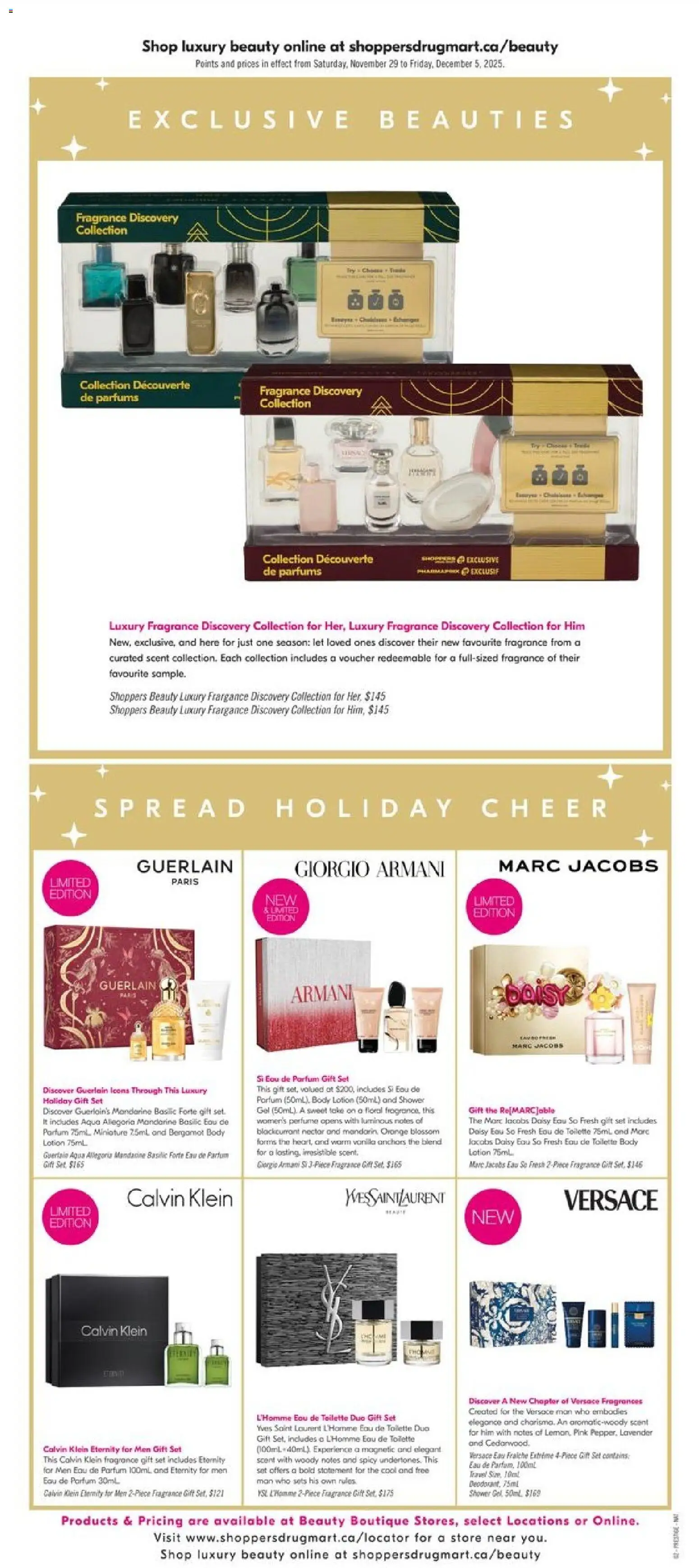 Shoppers flyer valid from 29.11.2025 | Page: 11 | Products: Perfume, Fragrance, Eau de toilette, Shower