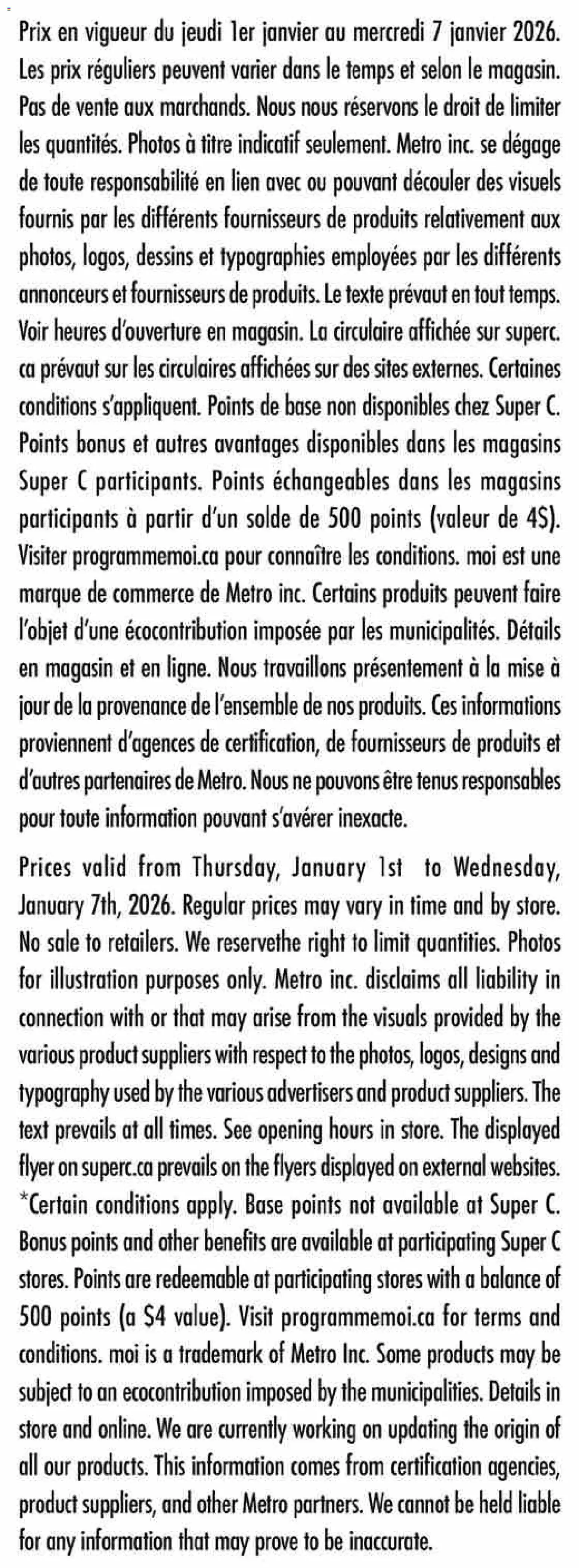 Super C flyer valid from 01.01.2026 | Page: 12