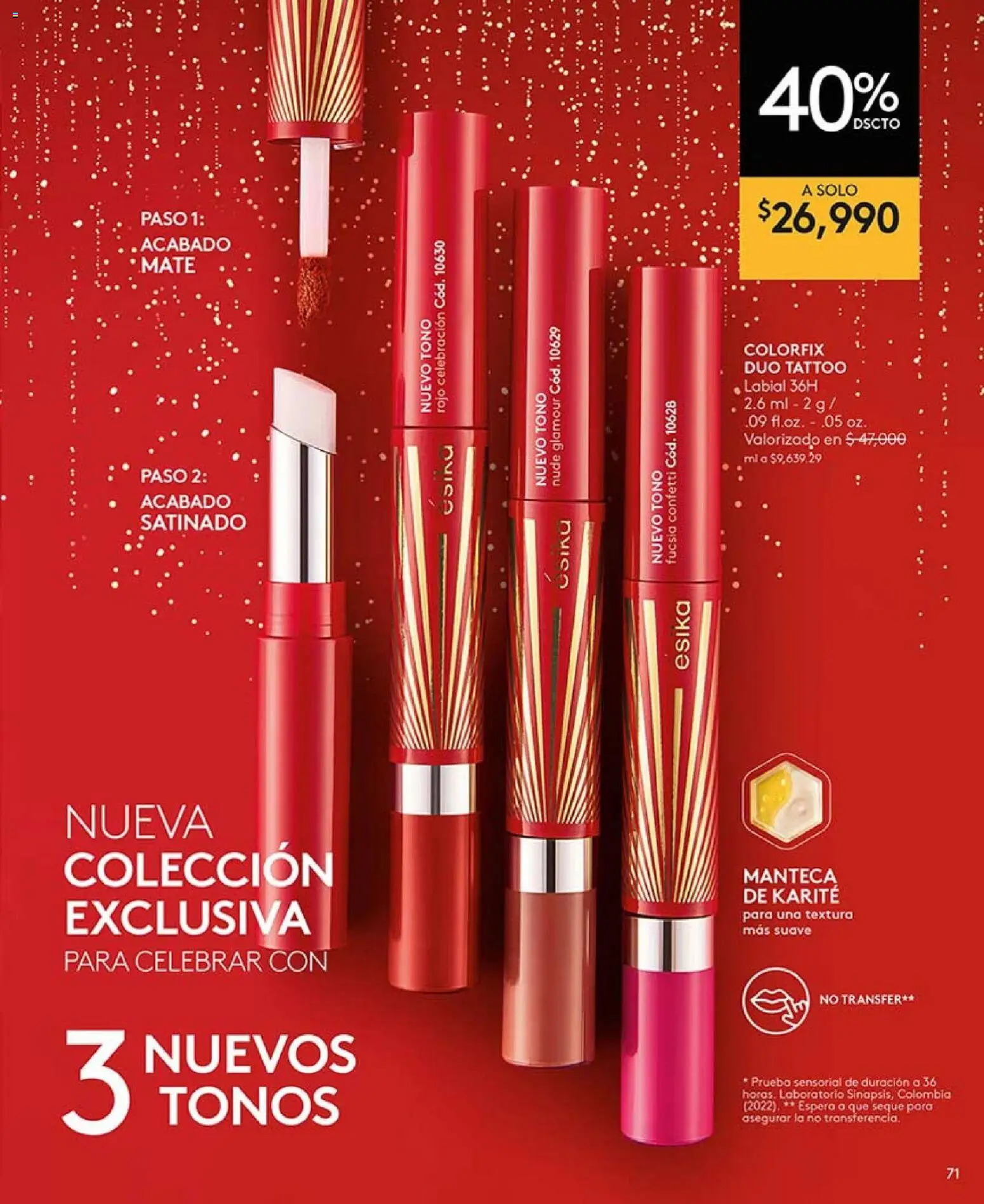 Ésika revista - valida desde el 01.01.2026 | Página: 71 | Productos: Manteca