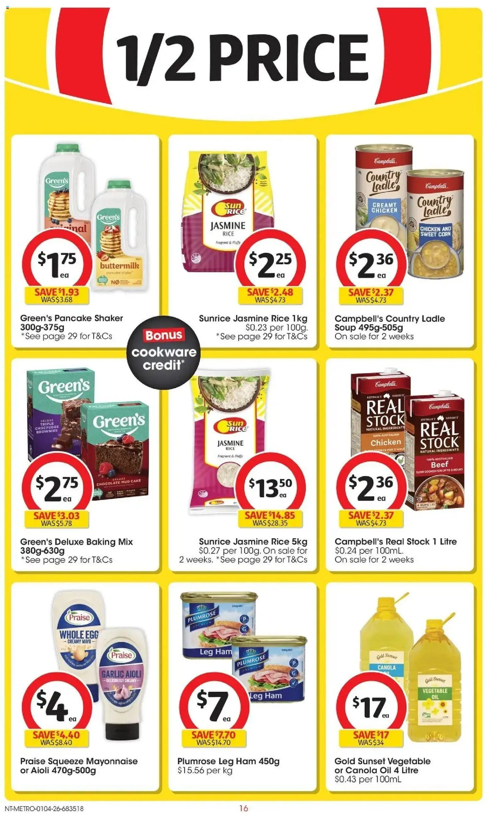 Deals catalogue - valid from 31.03.2026 | Page: 16 | Products: Oil, Rice, Beef, Mayonnaise