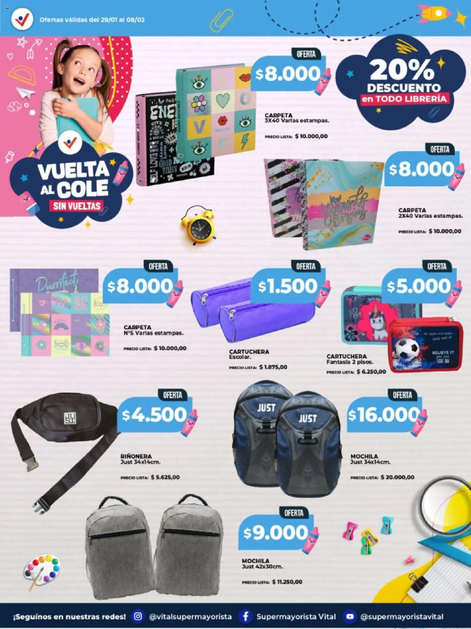 Vital - Vuelta al cole │ válido desde el 29.01.2026 | Página: 6 | Productos: Riñonera, Mochila