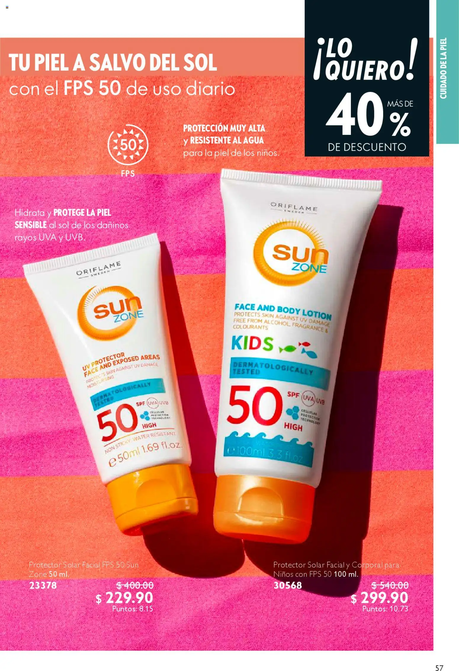 Nuevas ofertas de Oriflame válidas en toda la República Mexicana desde el 14.02.2026. ¡Encuentra las mejores ofertas en Oriflame campaña 3 2026! | Página: 57 | Productos: Agua, Uva, Body, Protector solar