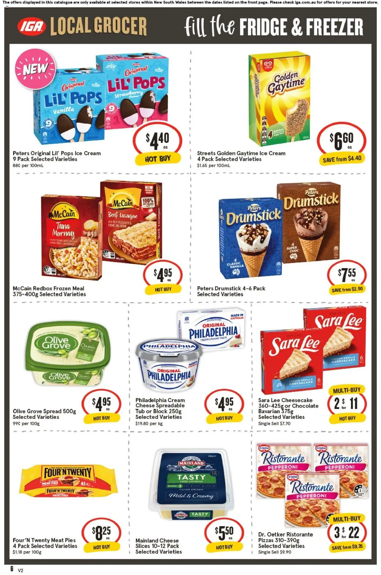 IGA catalogue - valid from 15.10.2025 | Page: 6 | Products: Chocolate, Meat, Ice cream, Freezer