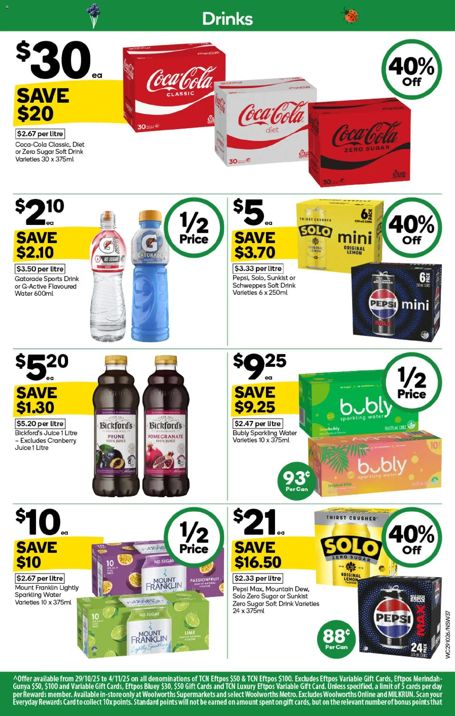 Woolworths catalogue - valid from 29.10.2025 | Page: 37 | Products: Juice, Sugar, Lemon, Lime