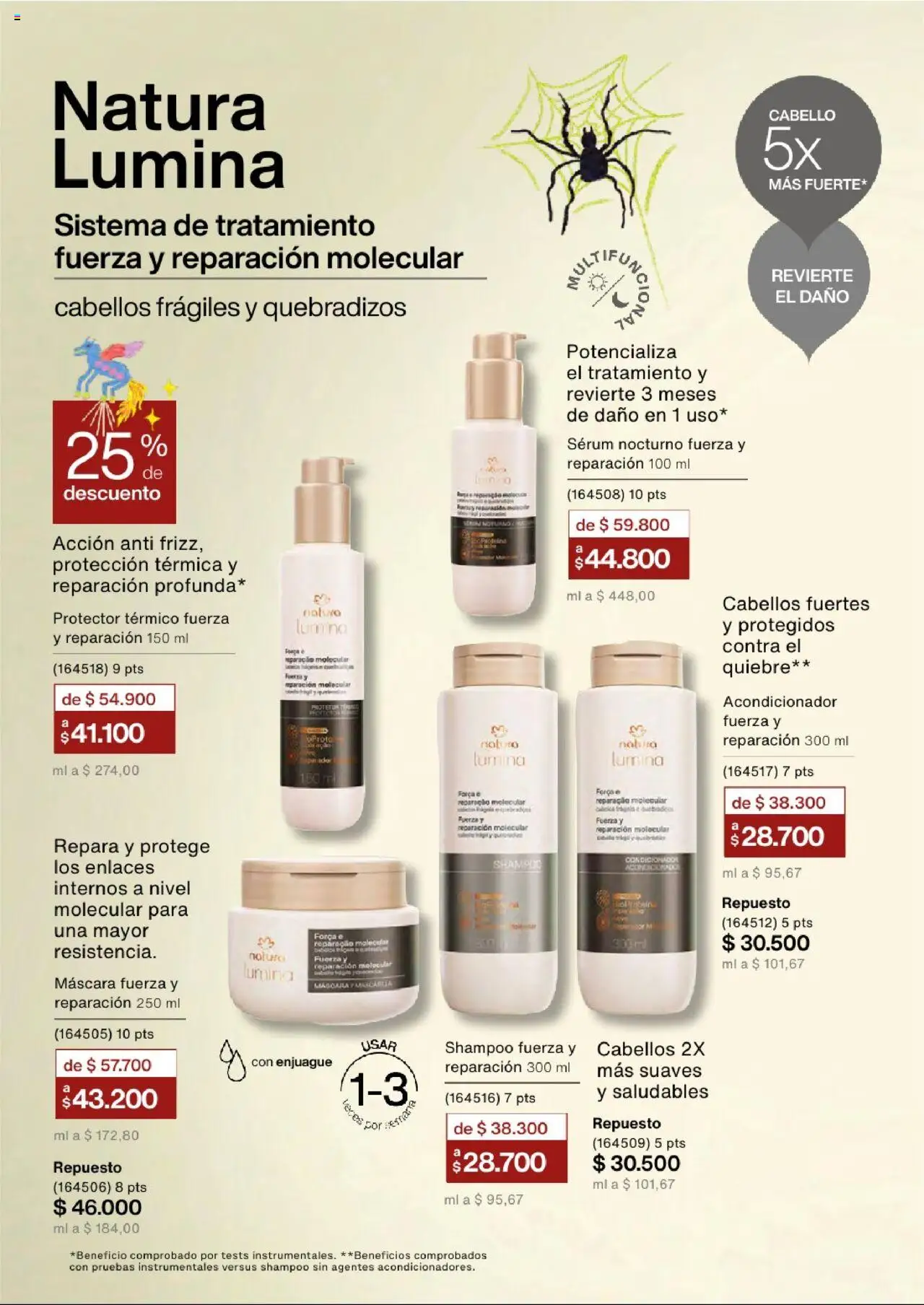 Natura revista - valida desde el 03.09.2025 | Página: 124 | Productos: Serum, Shampoo, Máscara, Acondicionador