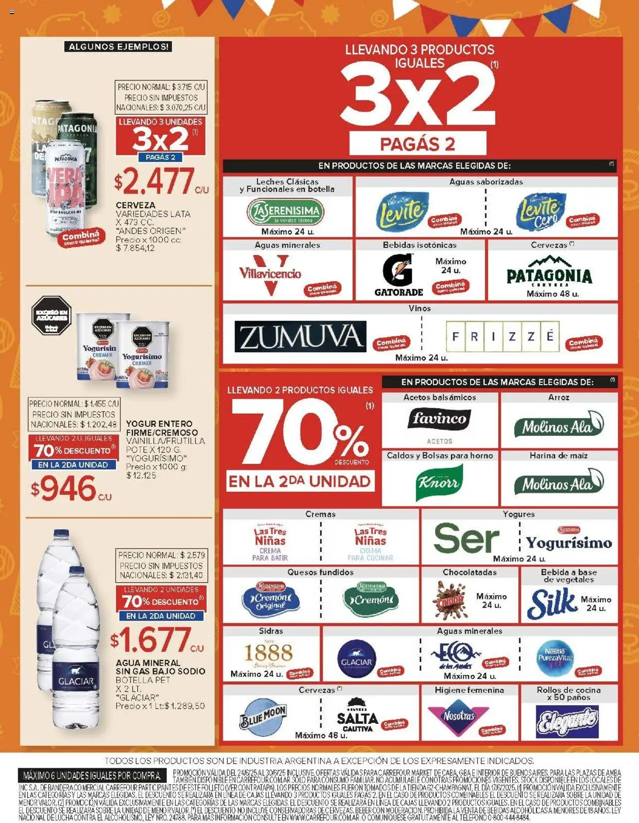 Carrefour ofertas │ válido desde el 24.06.2025 | Página: 42 | Productos: Teléfono, Yogur, Cerveza, Arroz