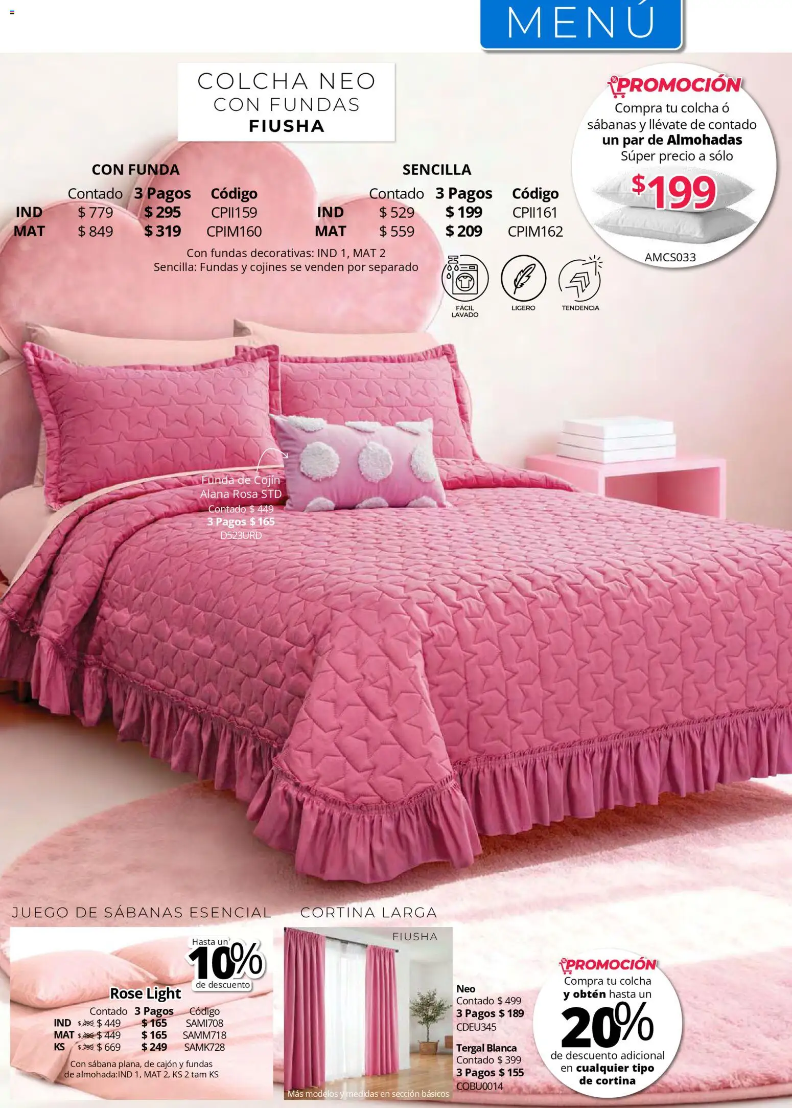 Nuevas ofertas de Colchas Concord válidas en toda la República Mexicana desde el 01.05.2026. ¡Encuentra las mejores ofertas en Colchas Concord catálogo! | Página: 136 | Productos: Juego, Funda, Sabanas
