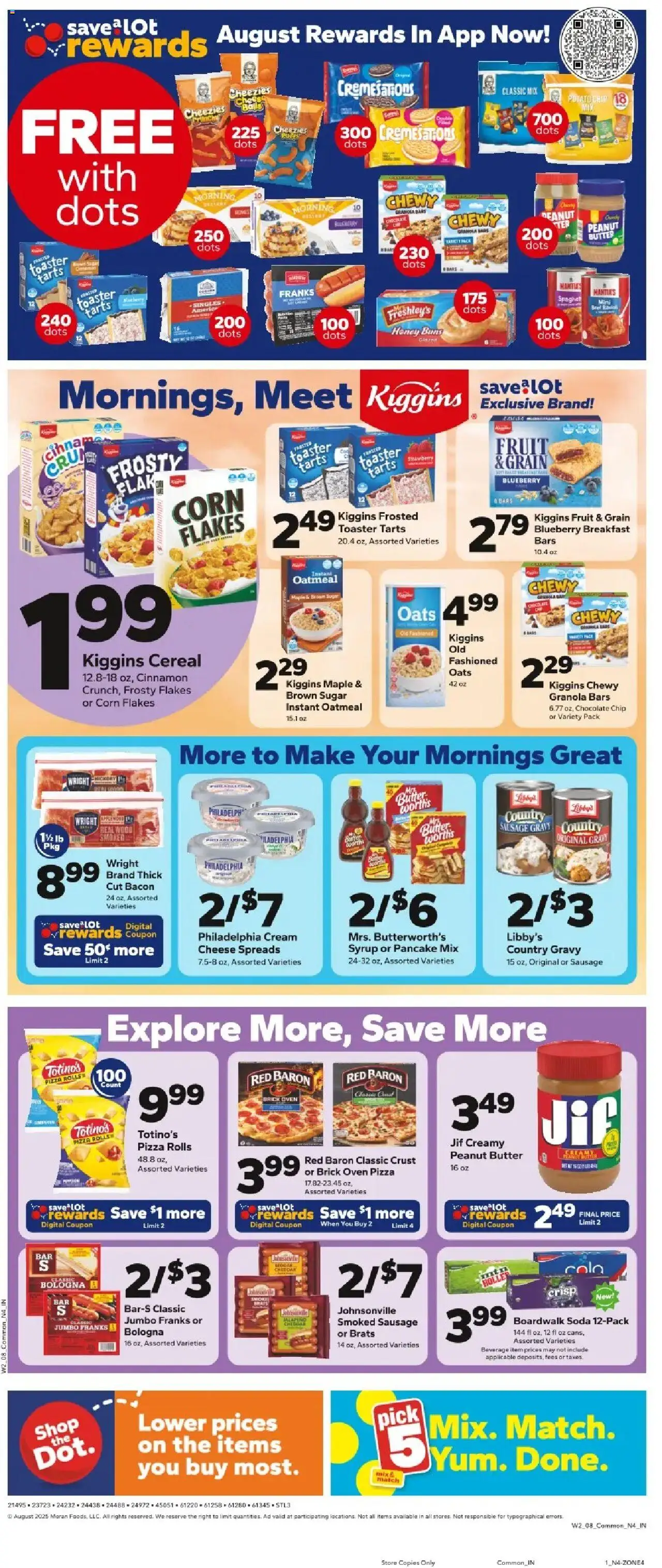 Save a Lot Weekly Ad - valid from 06.08.2025 | Page: 2 | Products: Chocolate, Cream, Sugar, Oven