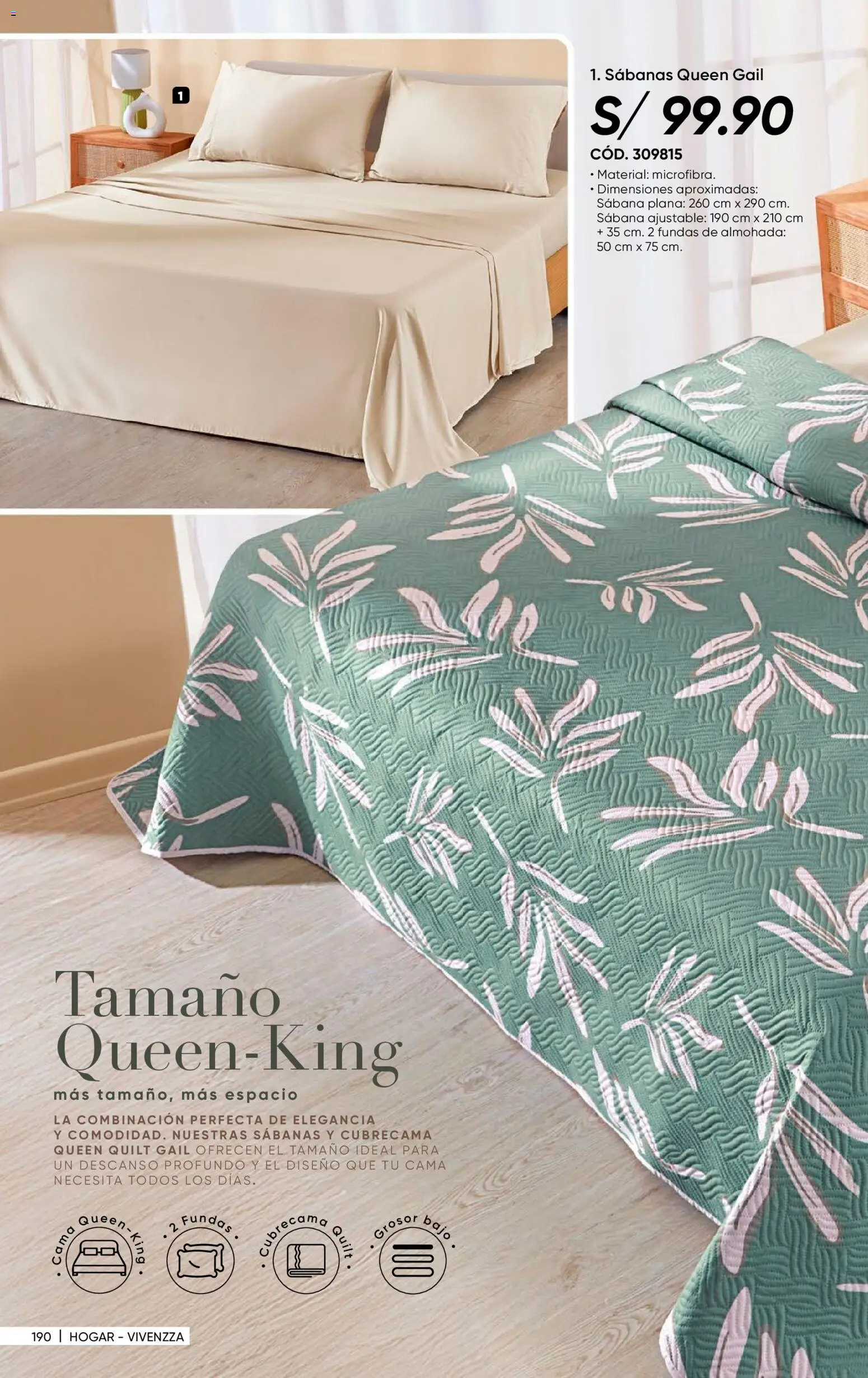 Catálogo Azzorti válido desde 24.11.2025 | Página: 192 | Productos: Cama, Almohada