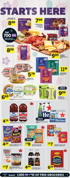 Preview of Foodland weekly flyer / circulaire from shop Foodland valid from 02.04.2026 | Page: 4 | Products: Chips, Cheese, Bread, Beer