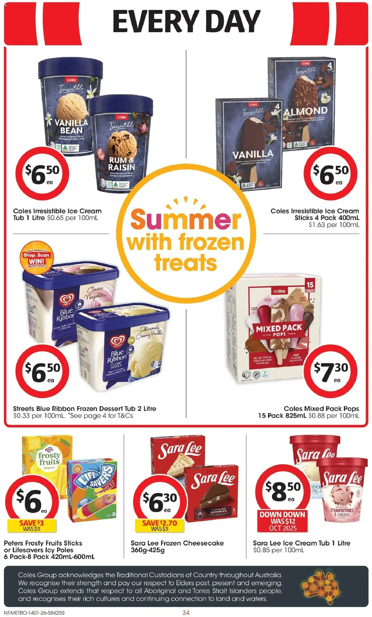 Coles catalogue - valid from 14.01.2026 | Page: 34 | Products: Milk, Chocolate, Cream, Fruits