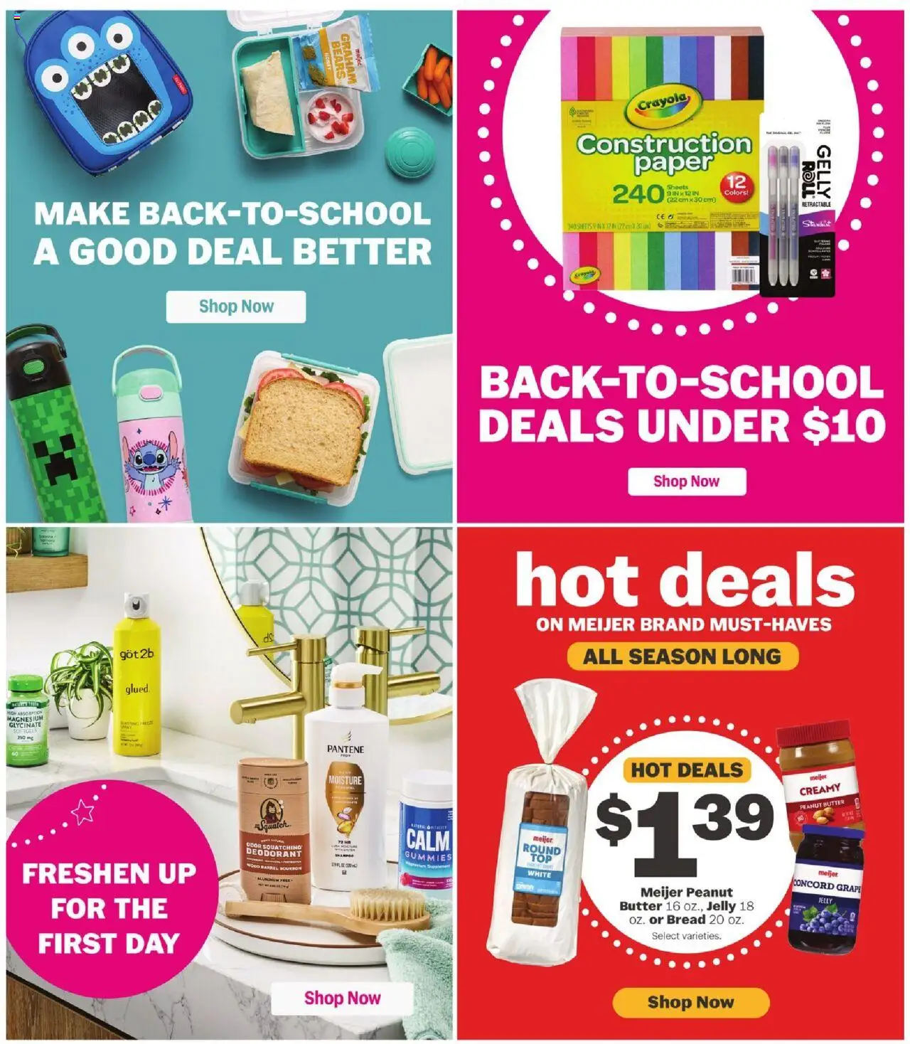 Meijer Weekly Ad - valid from 24.08.2025 | Page: 51 | Products: Butter, Bread, Deodorant, Bourbon