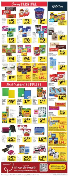 Safeway Weekly Ad - CA - valid from 16.07.2025 | Page: 9 | Products: Magnesium, Box, Watercolor, Cream