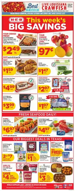 Preview of H-E-B weekly ads valid from 22.04.2026