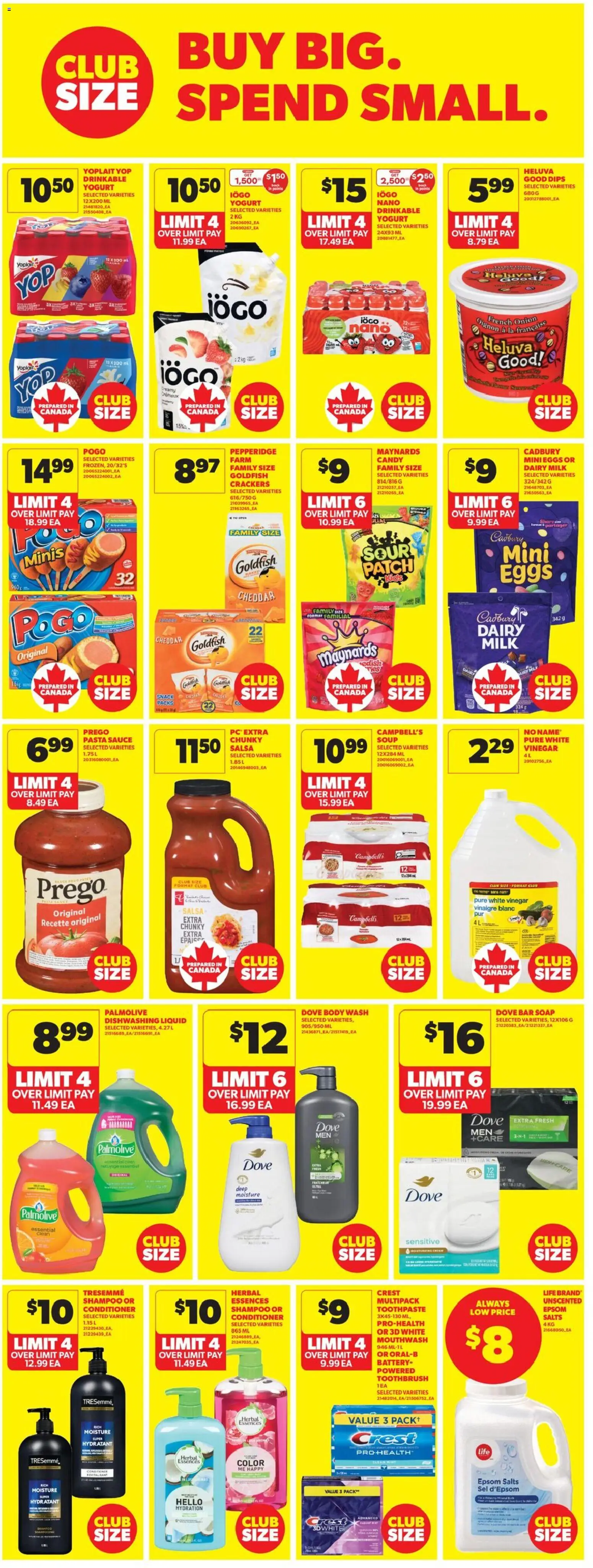 Real Canadian Superstore flyer valid from 09.04.2026 | Page: 25 | Products: Conditioner, Toothpaste, Mouthwash, Eggs