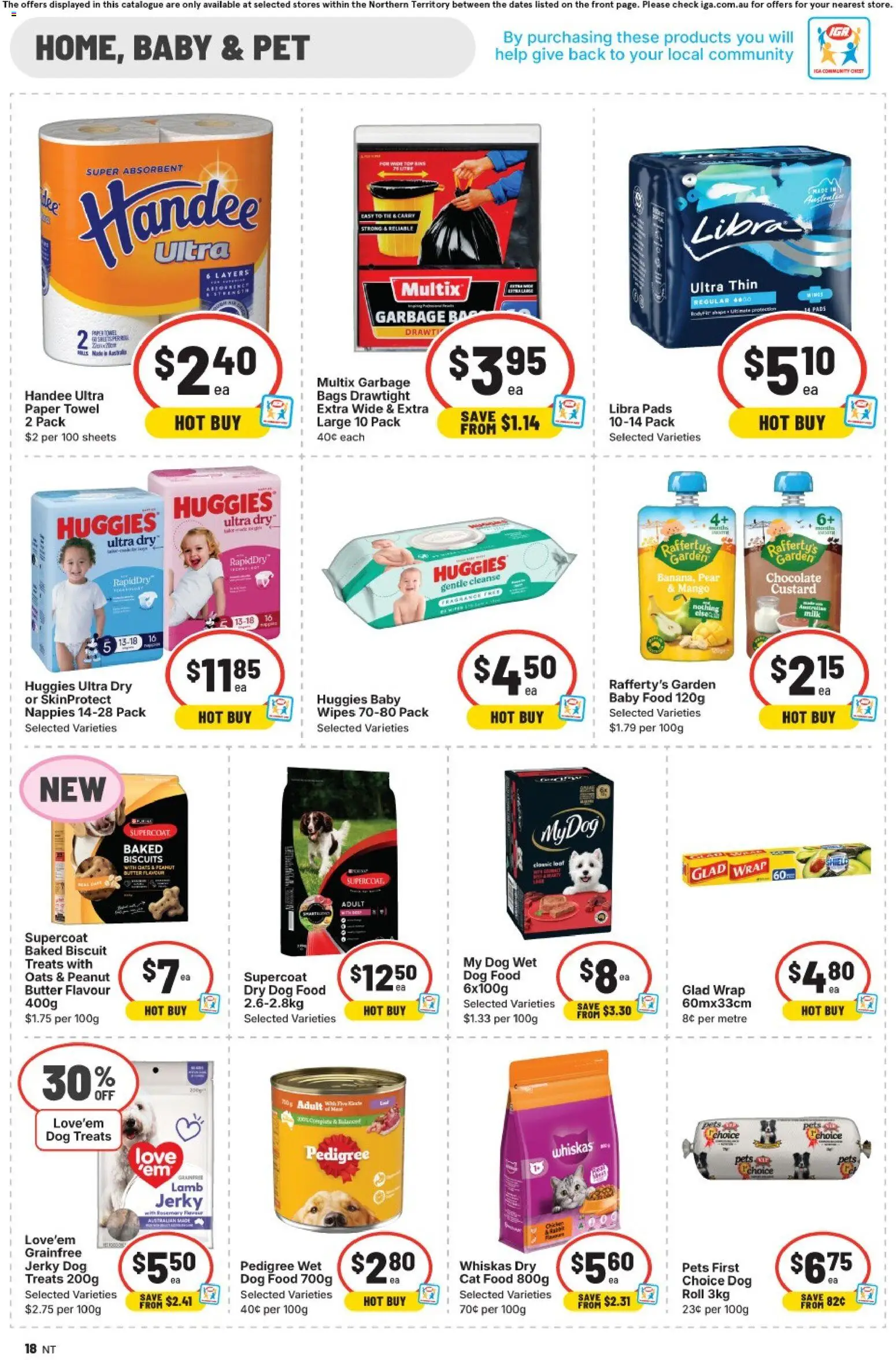 IGA catalogue - valid from 11.03.2026 | Page: 14 | Products: Fragrance, Nappies, Biscuits, Tie