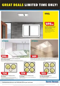 Preview of Harvey Norman - Bathroom Clearance - valid from 25.12.2025 | Page: 19 | Products: Heater, Suit, Accessories, Bathroom