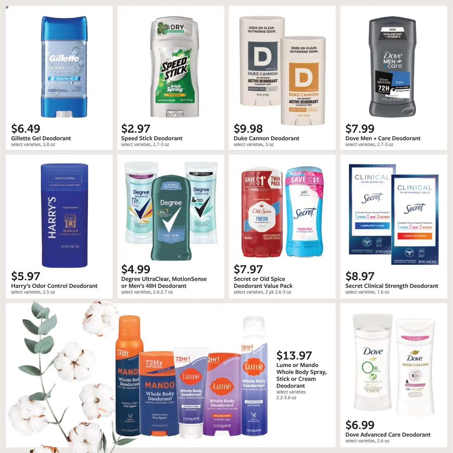 Fareway Monthly Ad - valid from 30.03.2026 | Page: 37 | Products: Vitamin, Deodorant, Cream