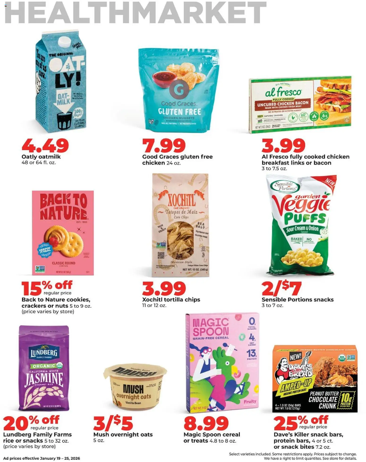 HyVee Weekly Ad - valid from 19.01.2026 | Page: 30 | Products: Milk, Chips, Cream, 2人掛けソファ