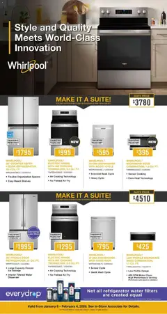 Preview of Leon's flyer / circulaire from shop Leon's valid from 08.01.2026 | Page: 2 | Products: Refrigerator, Freezer, Dishwasher