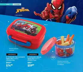 Vista previa de Contenedor clips rectangular Spider-Man Plástico., Contenedor clips rectangular Spider-Man Plástico. (203963) 6 pts, nuevo folleto de la tienda, válido en México a partir del 20.12.2025 | Página: 20 | Productos: Contenedor