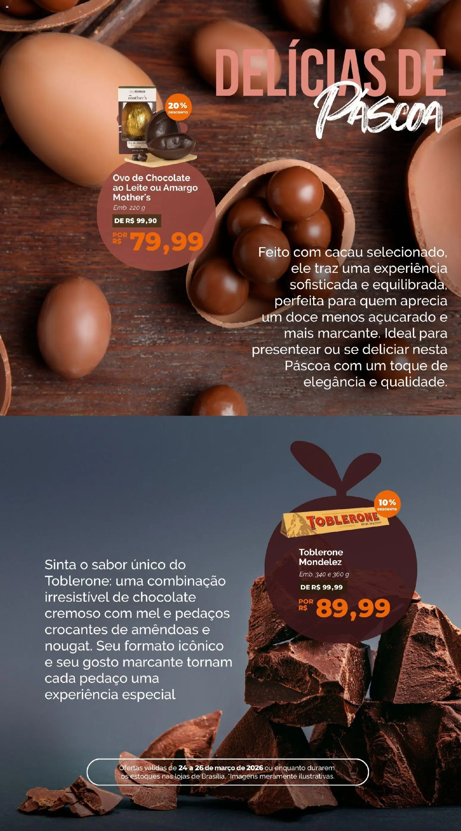 Oba Hortifruti Folheto - válido de 24.03.2026 | Página: 2 | Produtos: Leite, Chocolate, Mel, Amêndoas
