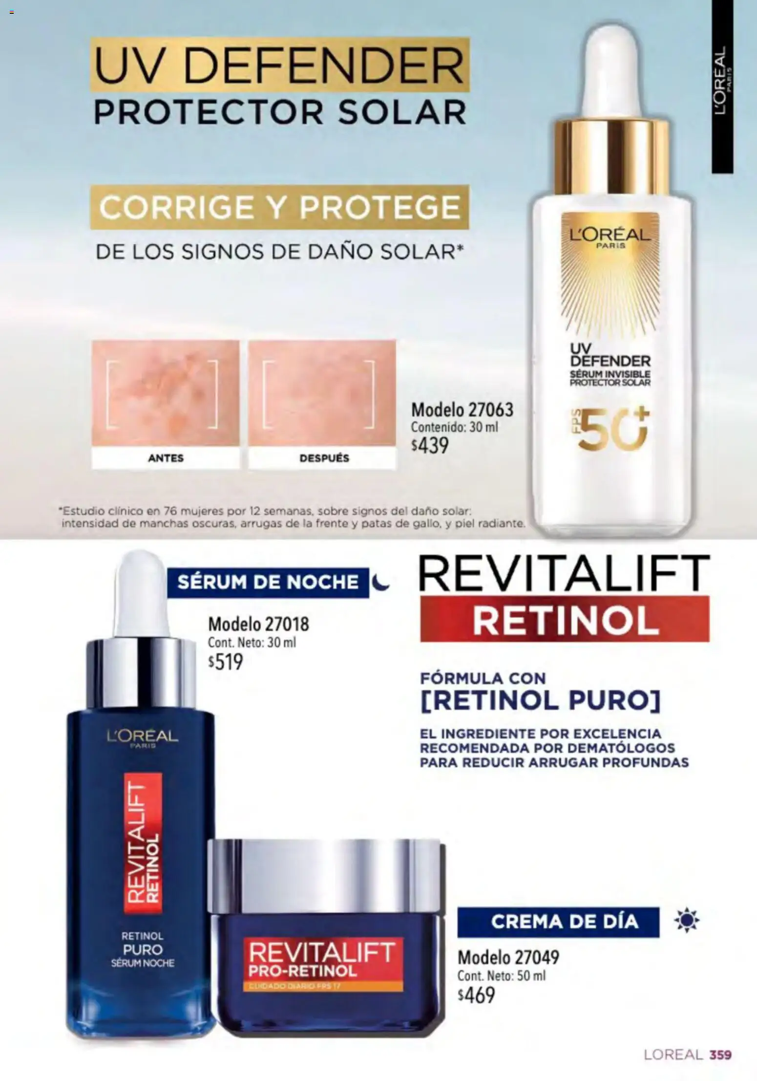 Nuevas ofertas de Ilusión válidas en toda la República Mexicana desde el 01.03.2026. ¡Encuentra las mejores ofertas en Ilusión catálogo Primavera! | Página: 361 | Productos: Serum, Crema, Sobre, Protector solar