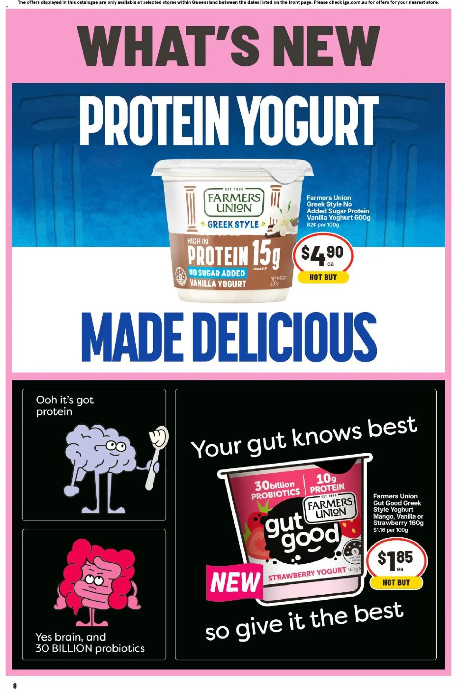 IGA catalogue - valid from 08.04.2026 | Page: 11 | Products: Yoghurt, Sugar, Weight