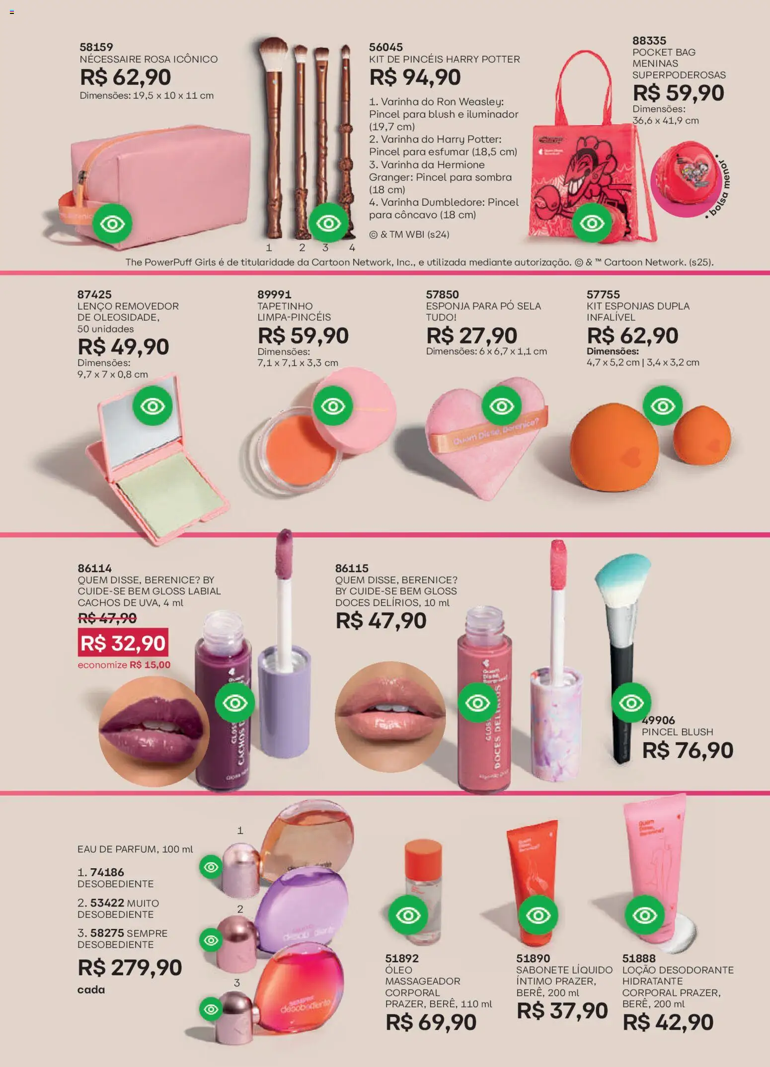 O Boticário Folheto - válido de 23.03.2026 | Página: 158 | Produtos: Gloss labial, Desodorante, Óleo, Sabonete líquido