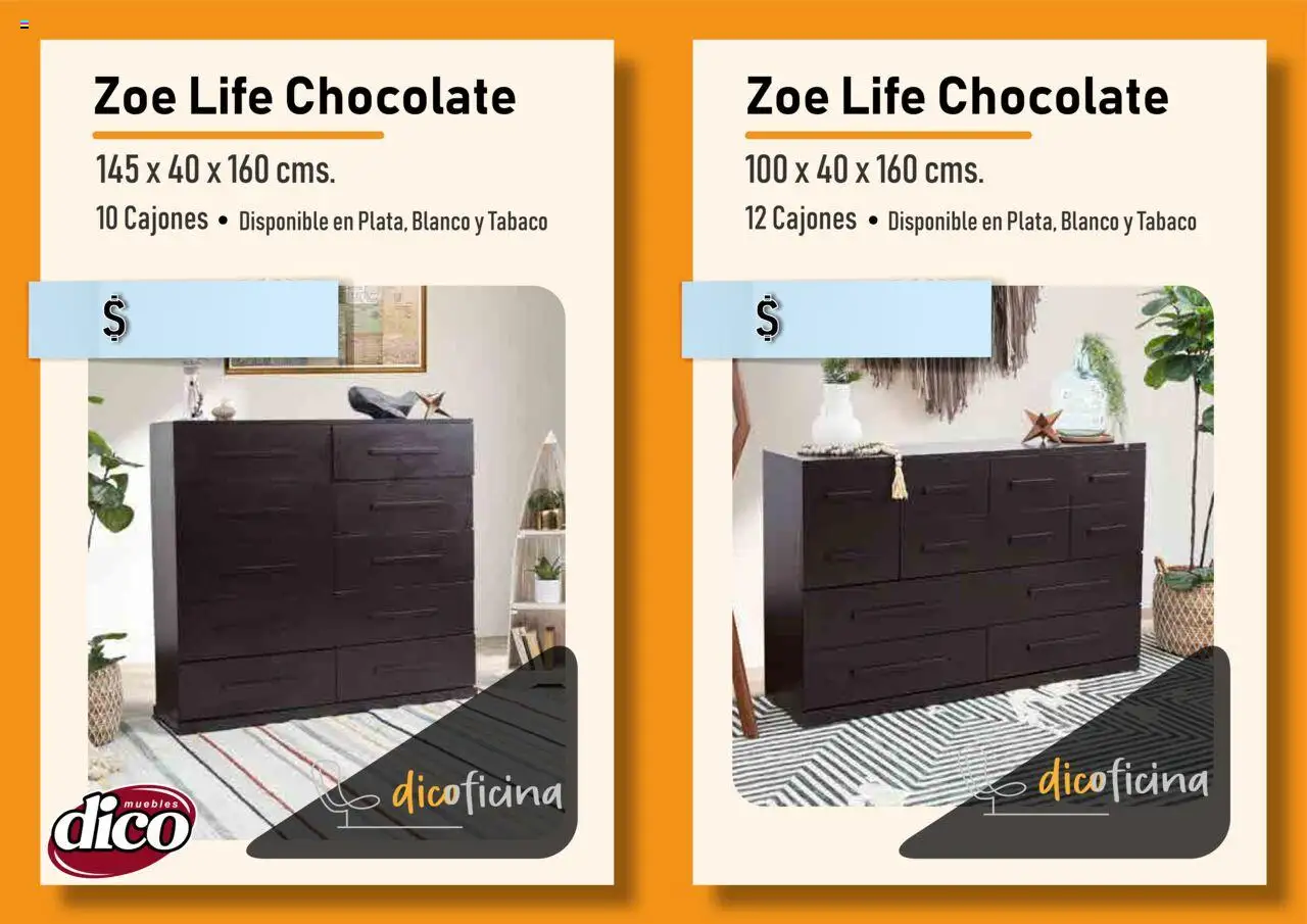 Nuevas ofertas de Muebles Dico válidas en toda la República Mexicana desde el 03.07.2025. ¡Encuentra las mejores ofertas en Muebles Dico catálogo Oficina! | Página: 27 | Productos: Chocolate
